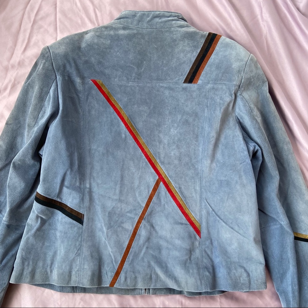 Vintage leather jacket sz Large - Picture 8 of 12